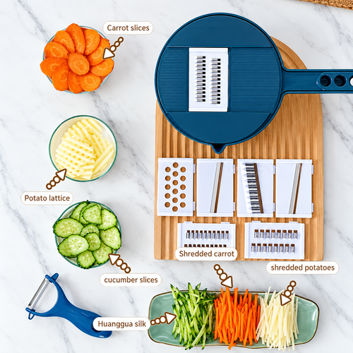 9-in-1 Vegetable Chopper, Slicer & Shredder