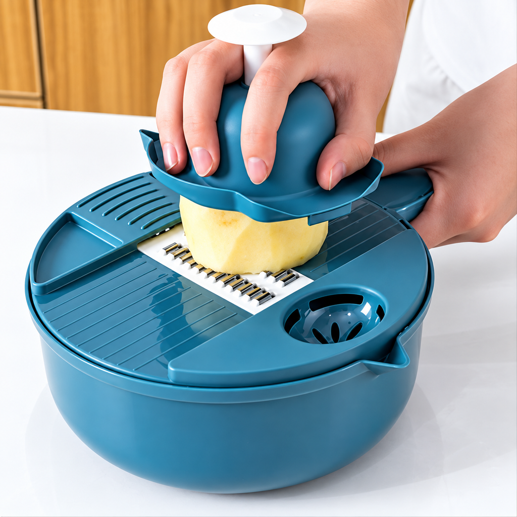 9-in-1 Vegetable Chopper, Slicer & Shredder
