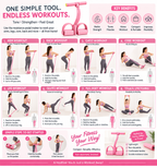 4-Tube Resistance Bands with Pedal – Full Body Home Workout