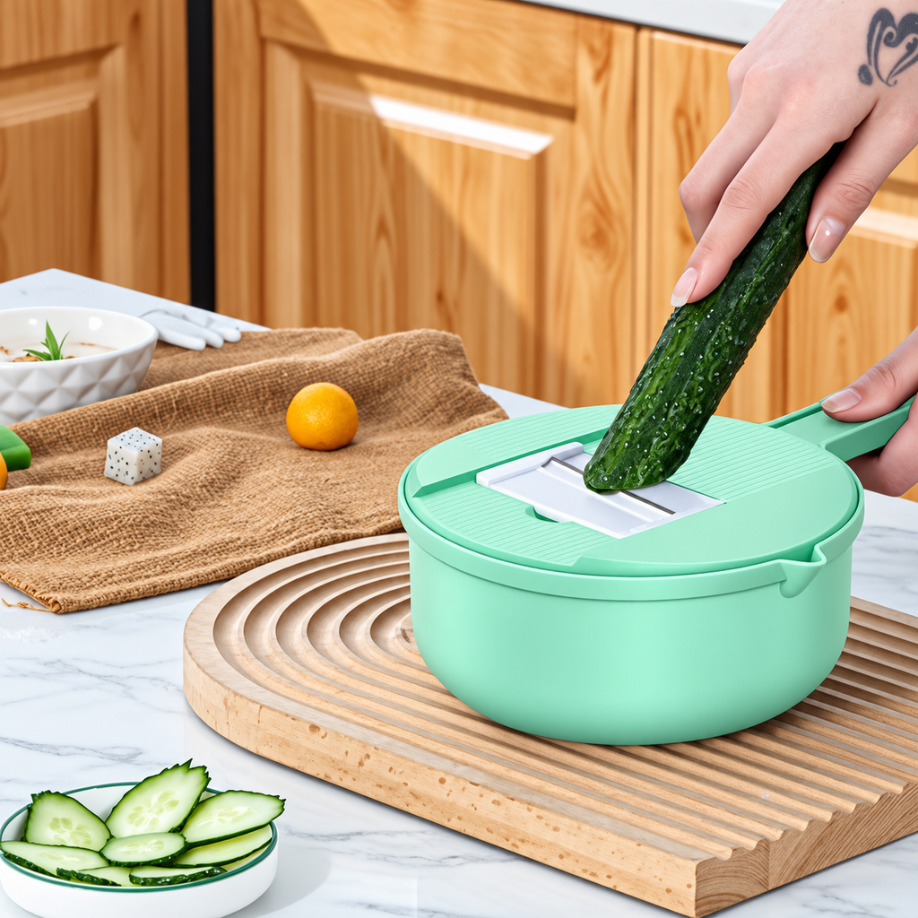 9-in-1 Vegetable Chopper, Slicer & Shredder