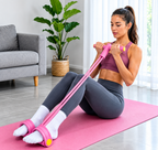 4-Tube Resistance Bands with Pedal – Full Body Home Workout