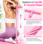 4-Tube Resistance Bands with Pedal – Full Body Home Workout