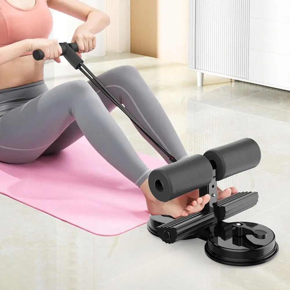 Sit-Up Bar with Foot Holder & Resistance Band - Suction Cup