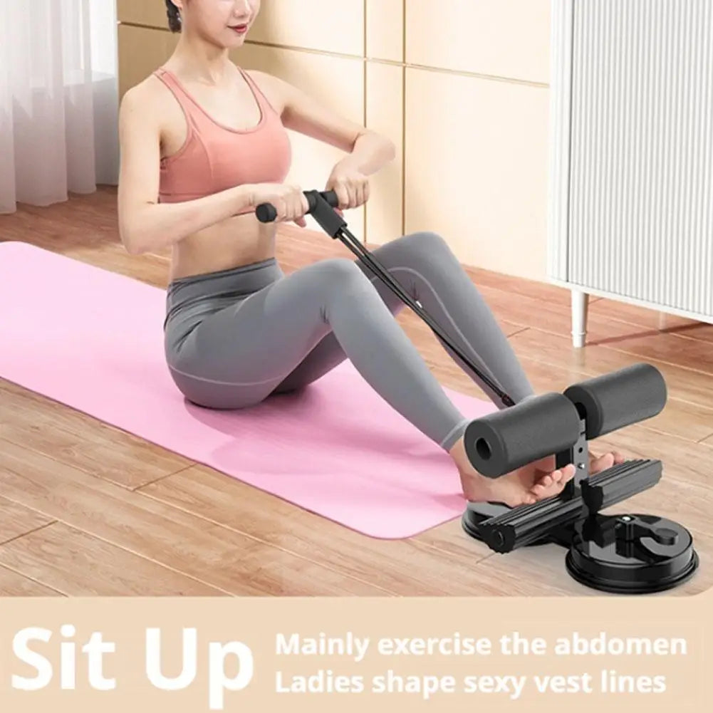 Sit-Up Bar with Foot Holder & Resistance Band - Suction Cup