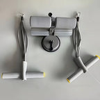 Ab Roller & Sit-Up Trainer with Resistance Bands - Home Gym